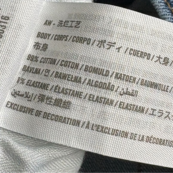 Abercrombie & Fitch Ankle Straight Jeans 28R 6 Ultra High Rise Distressed - Picture 6 of 6